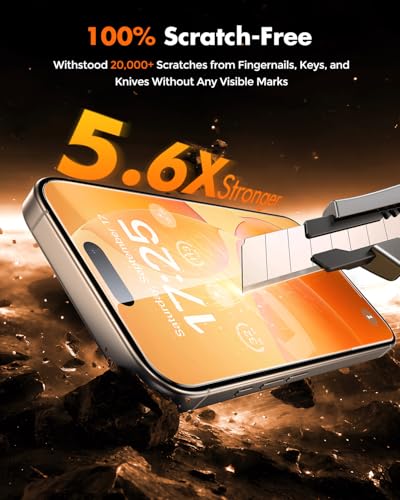 Image of UNBREAKcable for iPhone 16 Plus Screen Protector [Quick-Installation Box] 3-Pack 9H+ Hardness Shatterproof Tempered Glass [99.99% HD Clear] [Case Friendly] [Bubble Free] for iPhone 16 Plus 6.7 inch
