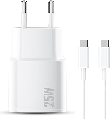 Chargeur Rapide pour iPhone 17/16/15, 1M Chargeur USB C avec câble, Compatible avec iPhone 17/17 air/16/15 (Pro/Pro Max/Plus), iPadPro/Air 2024 et 10e génération, 25W Adaptateur Secteur PD 3.0