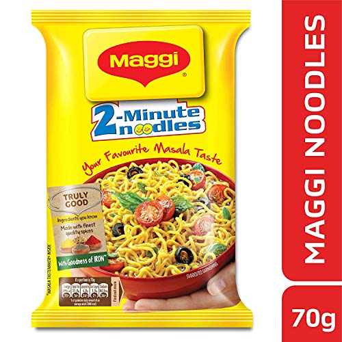 2 Minute Noodles Masala 70g Packet - Nestle Maggi (20 Pack X 70G)