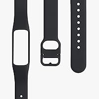 Vista 5 de kwmobile Correas compatibles con Samsung Galaxy Fit 2 correas – 2 correas de silicona de repuesto – negro/pizarra oscura