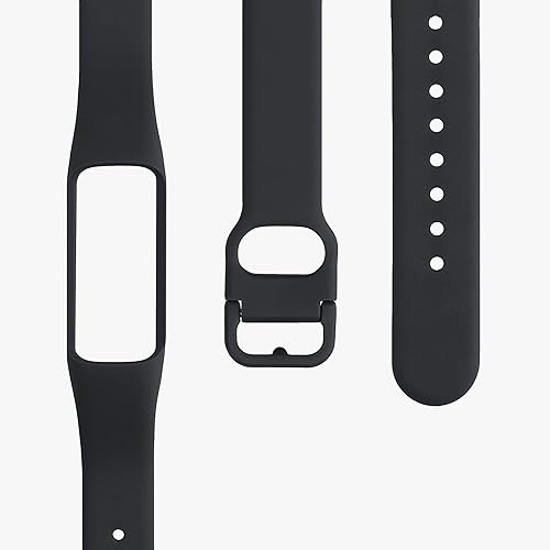 Miniatura 5 de kwmobile Correas compatibles con Samsung Galaxy Fit 2 correas  2 correas de silicona de repuesto  negropizarra oscura