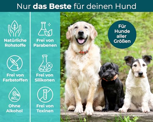 Spot On für Hunde Zecken- und Floh Schutz, Effektiver Zeckenschutz für den Hund, 3 Monate Langzeitwirkung gegen Zecken im Jahresvorrat für alle Hundegrößen