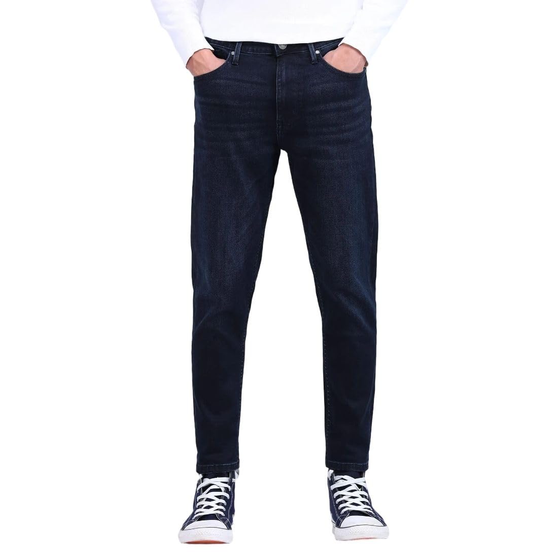flying machine Men's Relax Tapered Fit Jeans| Solid | Mid Rise | Stretchable | Jeans for Man-picture-24