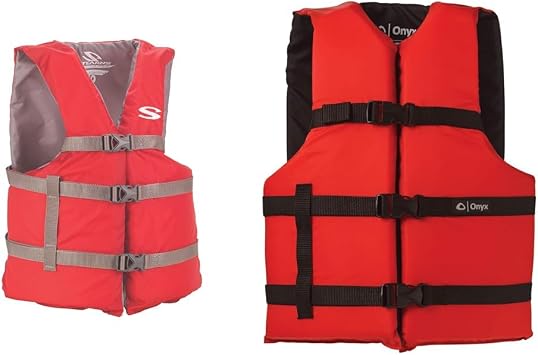Stearns Adult Life Vest & Onyx General Purpose Boating Life Jacket Universal Red