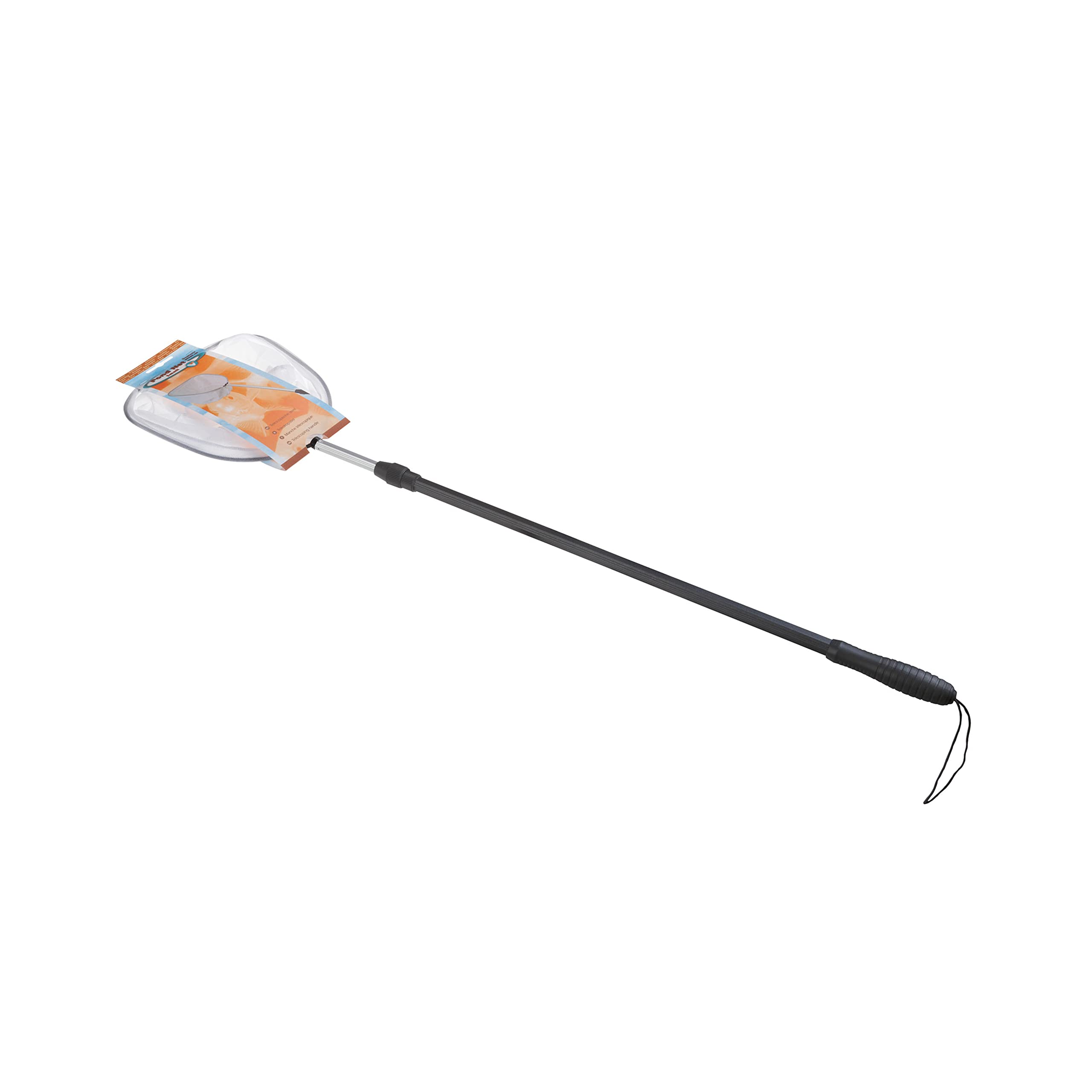 Velda Retino per laghetto, 25 x 25 cm, manico telescopico max. 1,8 m a maglia fine