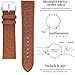 ROCHET WATCH BANDS No. 502 Fine Buffalo Grain Leather - Aerocomfort Leather Watch Bands, Anti-Allergic Band for Men Women Fashion Watches (14MM, TAN)