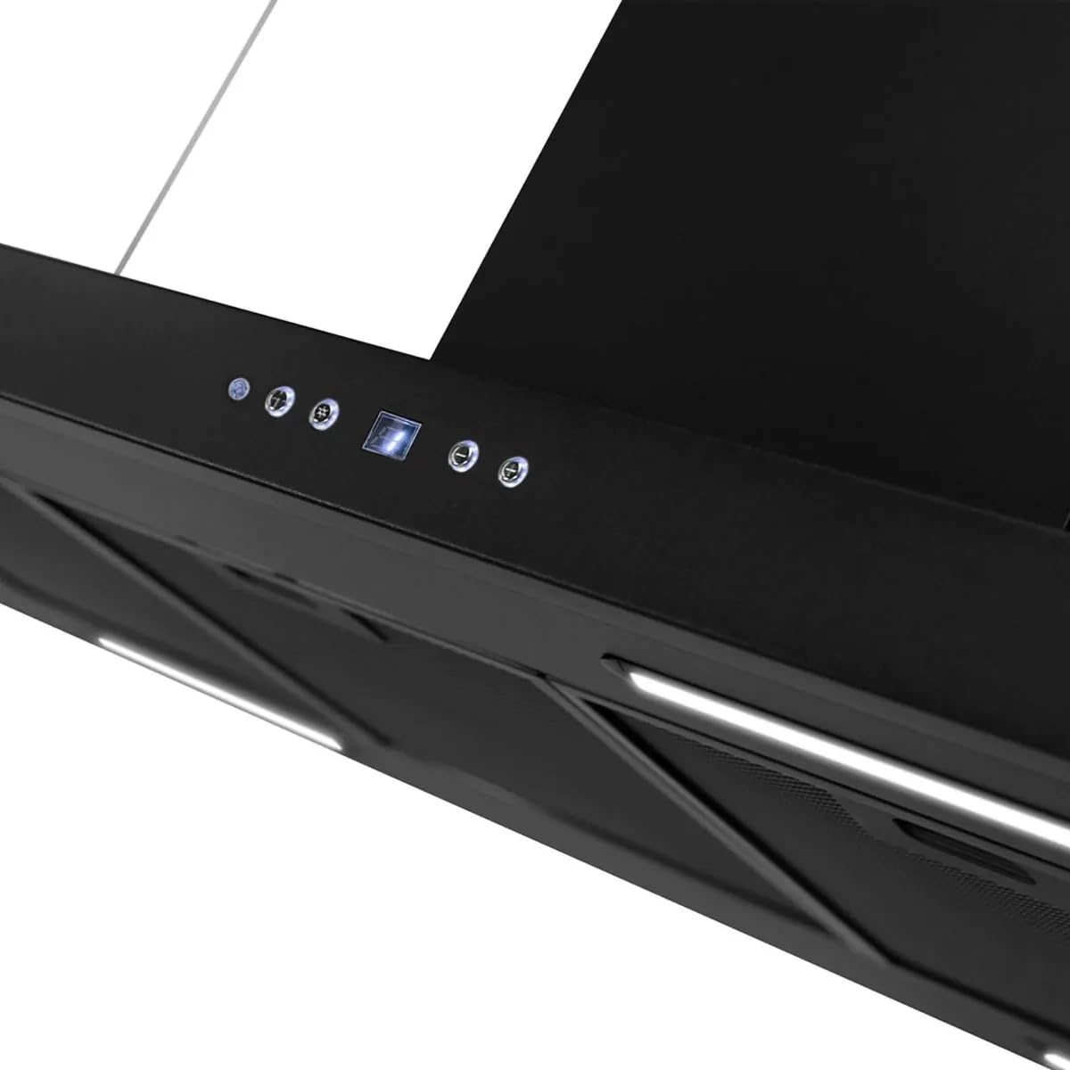 Gurari GCH 793.R Cappa aspirante con ripiano 116 cm Nero 850m³/h, Classe di efficienza energetica: A++