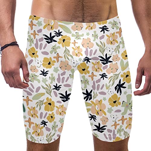 Maillot de bain long pour homme Jaune L Hui Jin Shop