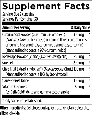 Designs For Health Nrf2 Modulator - Antioxidant Supplement Designed To Activate The Nrf2 Pathway - Cell + Detox Support Formula With Curcumin, Red Grape, Quercetin, Tocotrienols (60 Capsules) #TOP3