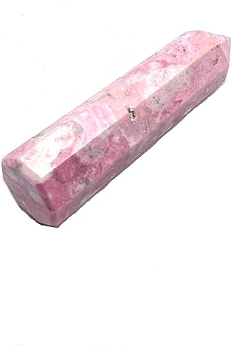 WholesaleGemShop Torre de Obelisco de Rodocrosita de 3 pulgadas faceta gigante cristal de roca de Aura pulido natural varita de tierra