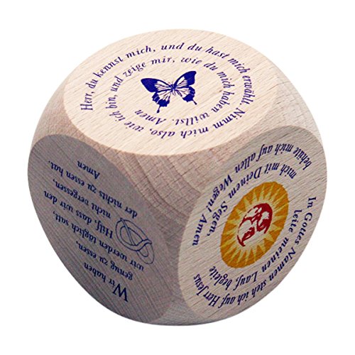 Gico Gebetswürfel Kindergebete - für Kinder und Erwachsene aus Holz- Taufe Kommunion - 5987