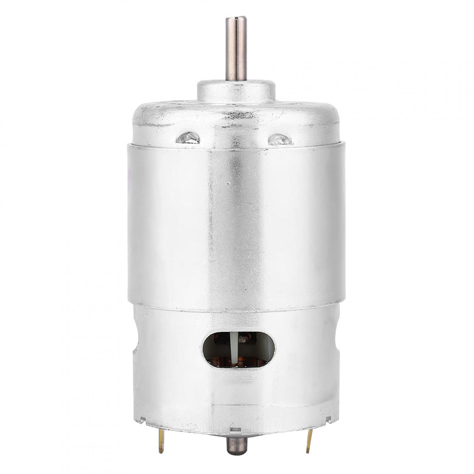 Motore elettrico, 12V 6000 RPM ad alta velocità a basso rumore ad alta potenza miniatura motore DC doppio cuscinetto a sfera per progetti elettrici/elettronici fai da te, trapani, robot