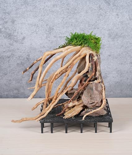 Image of AWXZOM Aquarium Driftwood Centerpiece Aquarium Landscape, Handcrafted Fish Tank hardscape Landscape (style2)