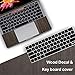 SOJITEK Brown Wood Texture 4 in 1 Full Size 360° Protector Skin Decals Sticker MacBook Pro 13 Inch 2016 to 2019 Model with Without Touch Bar ID A1706 A1708 A1989 Black Keyboard Cover