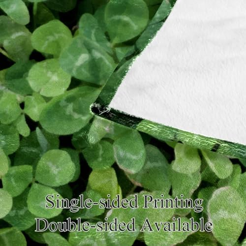 Couverture polaire Shamrock douce contre le froid jeté de lit isolant microfibre - 4