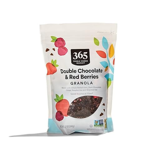 365 by Whole Foods Market, Granola de chocolate doble con bayas rojas, 12 onzas