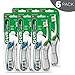 GUM Folding Travel Toothbrush, Compact Head + Tongue Cleaner, Soft Bristled Travel Toothbrushes for Adults, 2ct (Pack of 6)