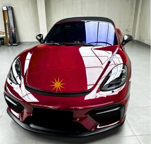 Image of WALLMATE Glossy Maroon Car Sticker Self Adhesive Bubble Free Vinyl Wrap for Car, Scooty, Cycle, Bike and Other Vihicle Interior & Exterior Decoration (Maroon Glossy, 20X120 in)
