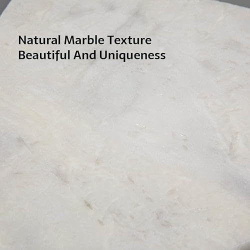 Miniatura 8 de Soulscrafts Estante esquinero de mármol blanco cremoso pulido de 9 x 9 x 59 pulgadas, borde redondo, paquete de 1