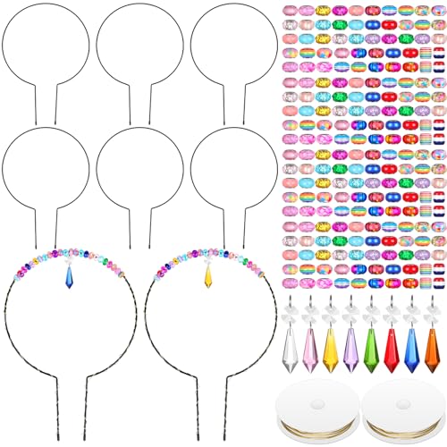 PartyYeah 218PCS Beaded Garden Stakes Kit Fairy Garden Stakes DIY