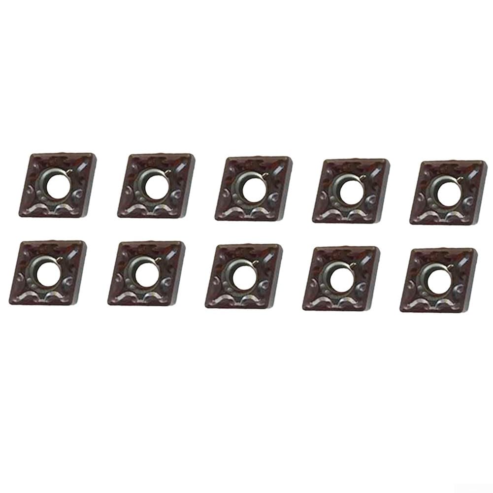 CNMG 431 Cnmg120404 Lot de 10 lames en carbure de tungstène CNMG 431 CNMG 120404 Outil de tournage pour usinage en acier