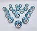 Drawer Knobs Set of 20 Ceramic Knobs Handpainted Turquoise Color Cabinet and Furniture Knobs Door Knobs with Proper Hardware Fitting