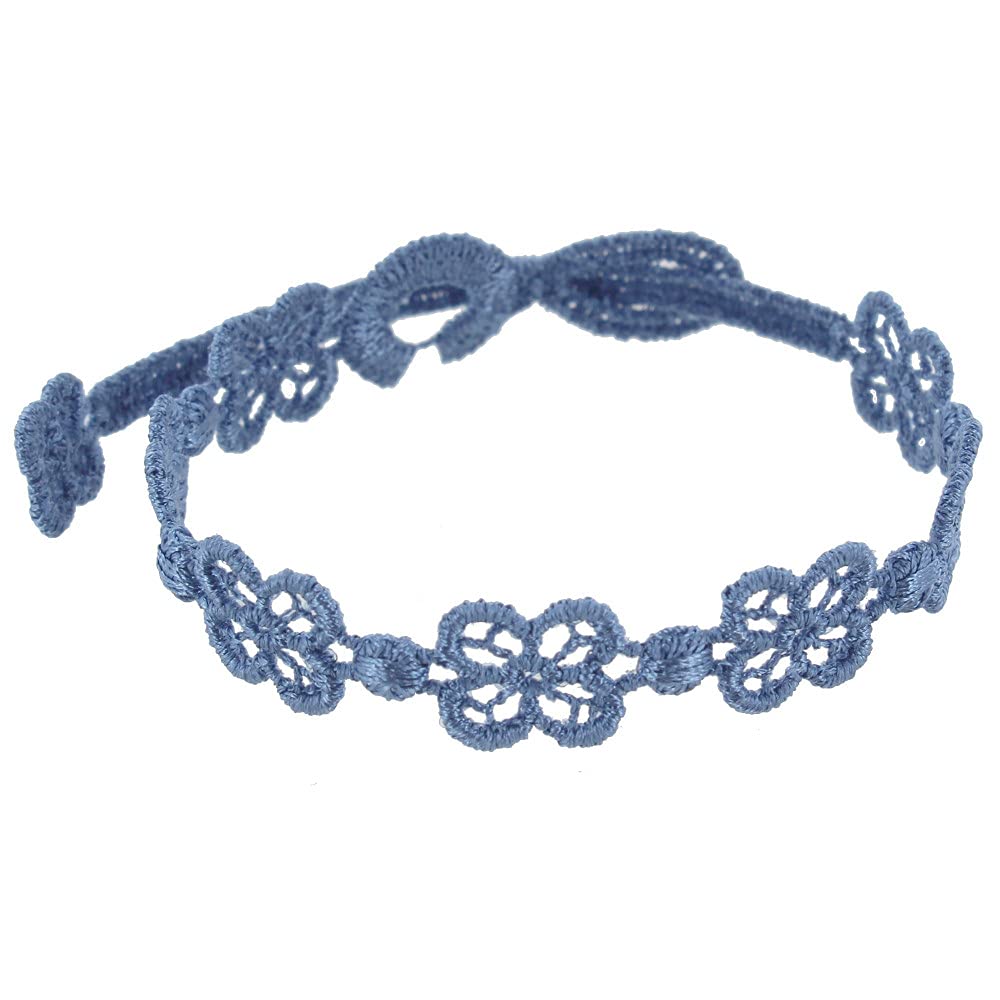 Les Poulettes JewelsCruciani Lace Bracelet Happy Steel Color