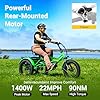 ADDMOTOR ARISETAN Electric Trike for Adults, 750W Rear Motor Electric Tricycle, 85MI 48V 20AH, 380lbs, 20'' M-360 II Semi-Recumbent E-Trike, UL2849 3 Wheel Electric Bike, Green #5