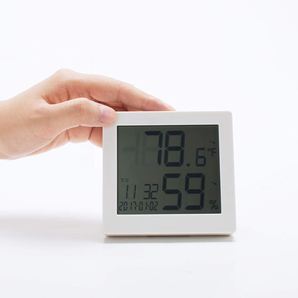 Elektroniczny miernik temperatury i wilgotności wewnątrz wielofunkcyjny precyzyjny cichy termometr dom biuro pokój dziecięcy