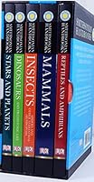 Smithsonian Handbooks Boxed Set: Dinosaurs, Insects, Mammals, Reptiles and Amphibians, Stars and Planets 0756697824 Book Cover