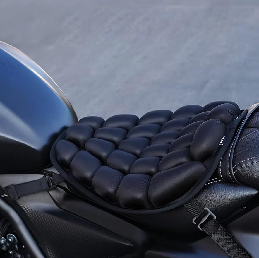 Coussin de siège de moto gonflable contre le mal de dos en Kawasaki Z250 SL