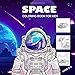 Produktbild Space Coloring Book For Kids Ages 4-8: A Cute and Fun Coloring and Activity Workbook for Boys, Girls, Toddlers and Preschoolers, Gift for Kids Ages 2-4,  3-8, 4-8, 6-8  (US Version)