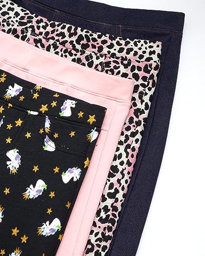 Vigoss Girls' Active Leggings - 4 Pack Comfort Stretch, Yoga Performance Leggings For Girls (2T - 16), Size 8, Asst2 #TOP1