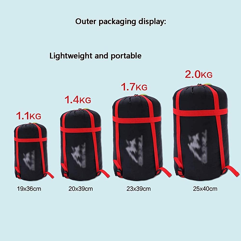 Śpiwór Bivy Torby Wiatroodporny | Ciepłe | Łączone schrony do wędrówek na zamek błyskawiczny kryty kołdra (A 1,4 kg)