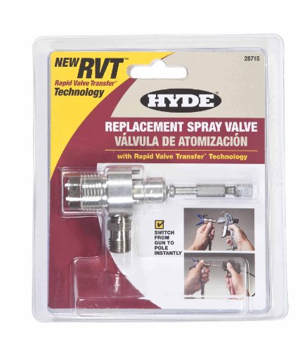 Hyde Tools Model 28715 RVT Rapid Valve Transfer Technology Replacement Paint Spray Valve