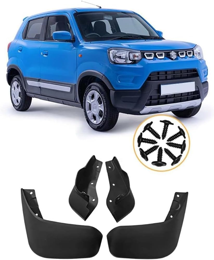 4 PCS Car Mud Flaps Splash Guards for Suzuki S-PRESSO 2020 2021 2022, Fender Wheel Liner Shields Front Rear Tires Protection Accessories Automotive