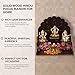 4OUR FAITH Wooden Wall Mounted Hanging Puja Temple|God Stand for Pooja Room Mandir| Devghar Stand Temple| Home Temple|Table Top Mandir |Home Wall Temple Waterproof