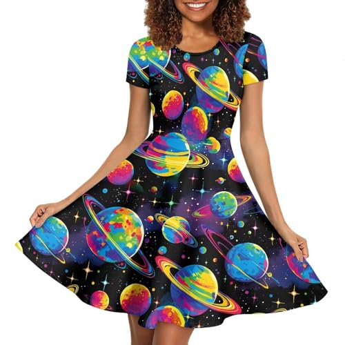Image of Forchrinse Native Aztec Style Black White Geometric Women's Midi Dress Casual Long Dress Round Neck Swing Dress