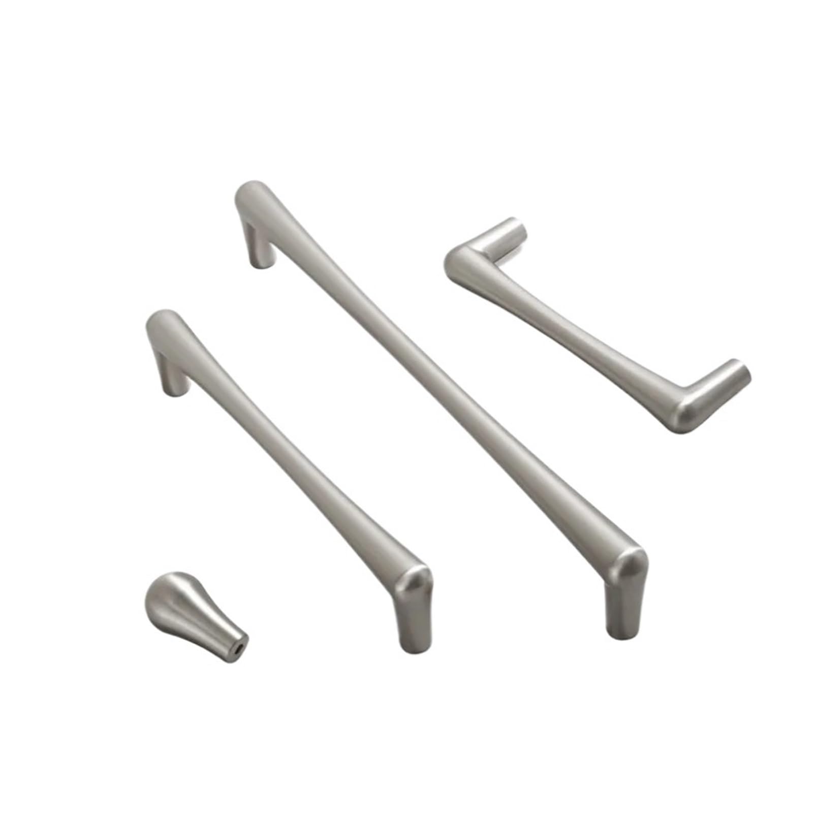 ZRHWSPD Brushed Nickel Cabinet Pulls Nickel Brushed Cabinet Pull Drawer Knobs Kitchen Accessories Wardrobe Closet Furniture Handles(7080 192mm)