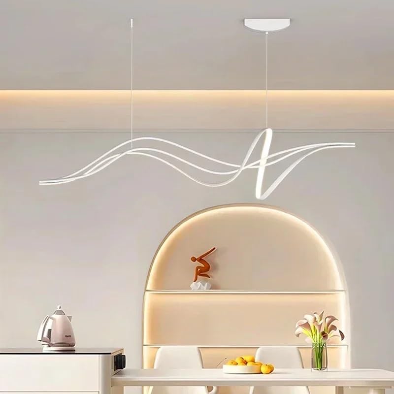 Suspension LED salon moderne 100cm avec éclairage neutre homogène