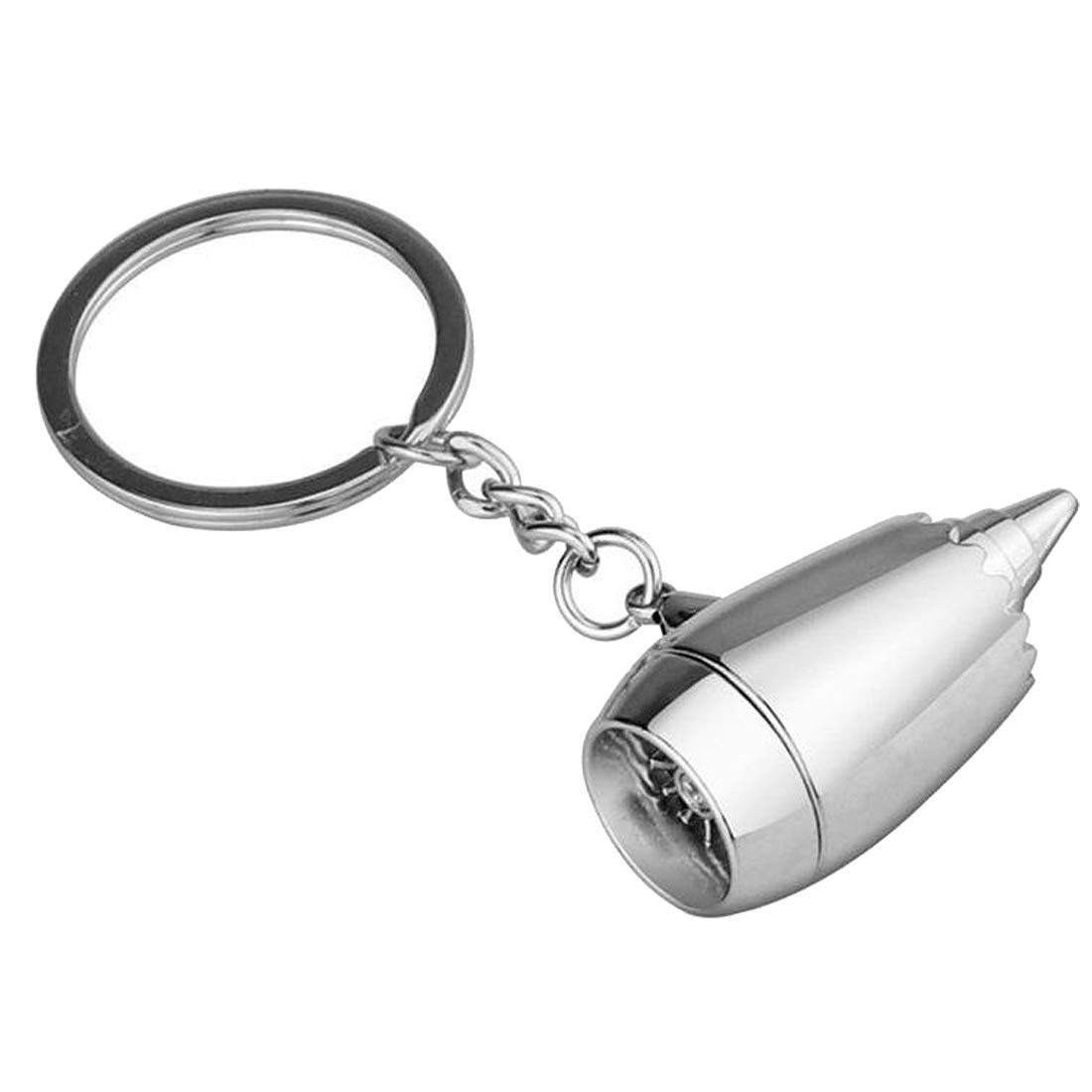 DonJordiEngine Turbine Keyring with Ring for All Pilots and Aircraft Fans