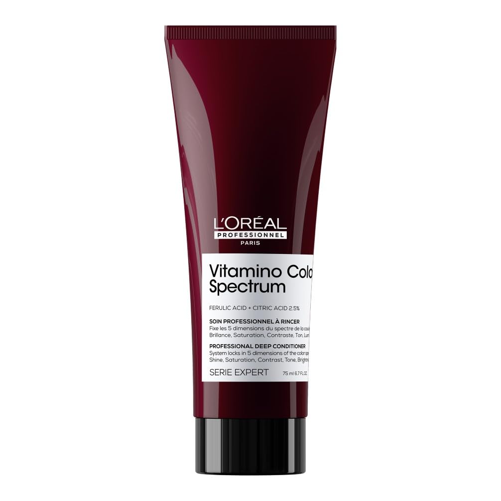 L'Oréal Professionnel Deep Conditioner für Farbbrillanz für stärkende Tiefenpflege bei coloriertem Haar, mit Ferula- & Zitronensäure, Serie Expert, Vitamino Color Spectrum Deep Conditioner, 75 ml
