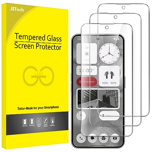 Image of JETech Tempered Glass Screen Protector Guard for Nothing Phone 2, Anti-Scratch, HD Clear, 3-Pack