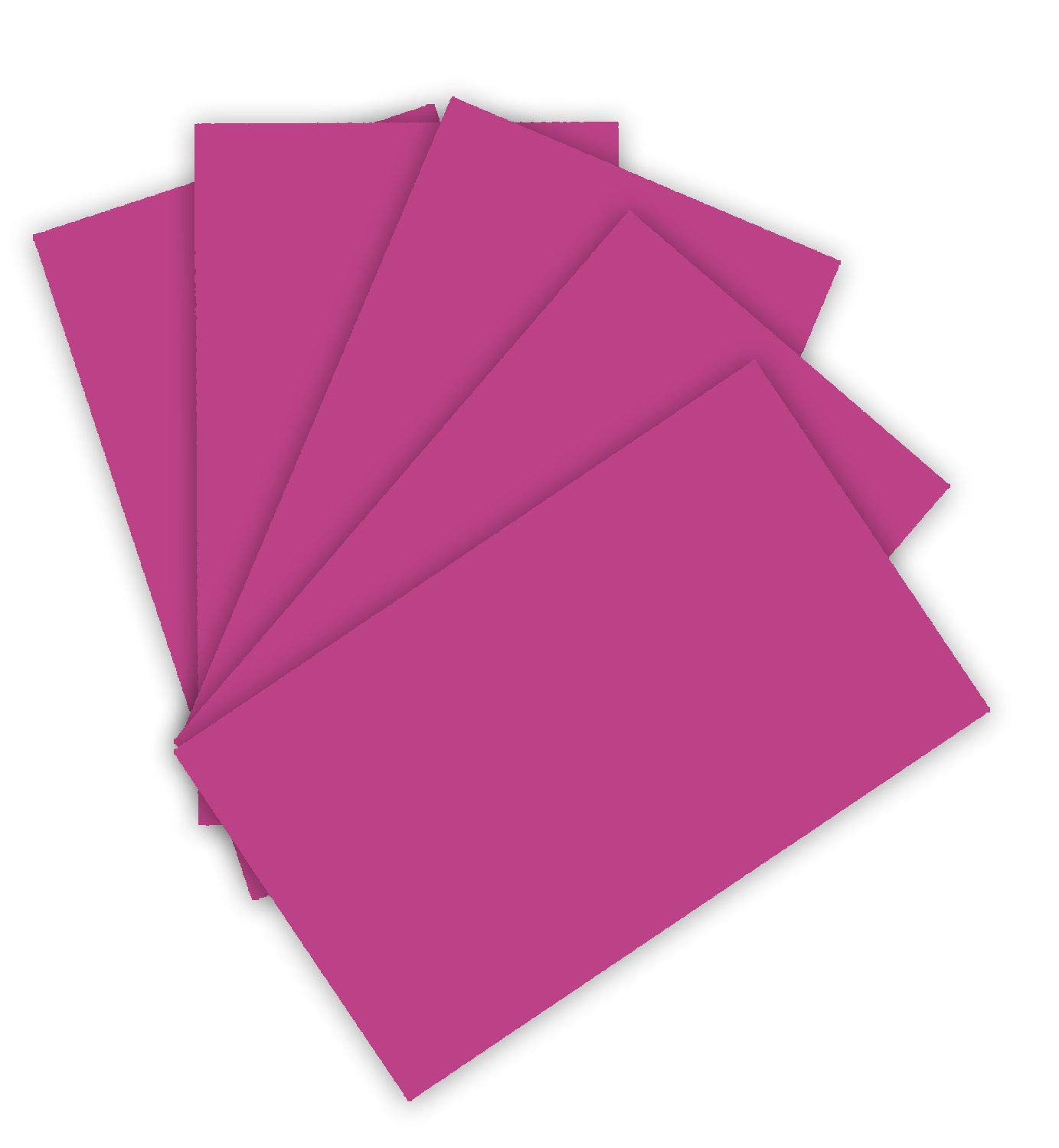 folia 6321 Coloured Paper 130 g/m², Coloured Drawing Paper in eosin, DIN A3, 50 Sheets, as a Basis for Numerous Crafts, Pink