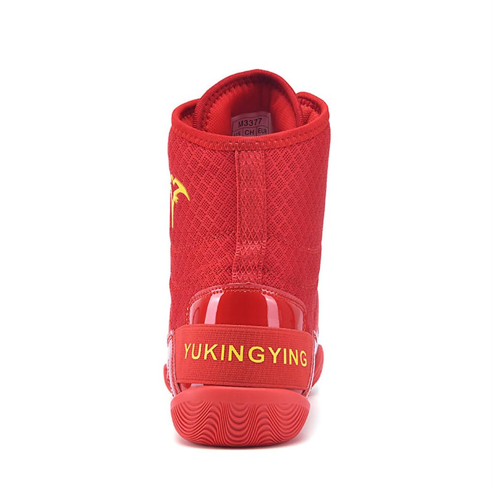 Botas De Boxeo De Caña Alta para Hombre Y Mujer, Transpirables, Entrenadoras, Cómodas, Antideslizantes, para Lucha, Fitness Y Competición
