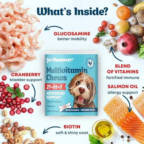 Multivitamin-Chews-Dog-Vitamins-and-Supplements-Senior-Puppy-Multivitamin-for-Dogs-Dog-Vitamins-and-Minerals-for-Skin-Coat-Heart-Hip-Joint-Support-Cranberry-for-Gut-Immune-120Ct