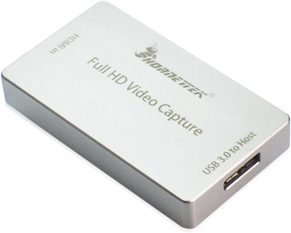 HDMI Video Capture Device / Video Game Recorder USB 3.0 1080P 60 FPS Video & Audio Grabber -Zoom Compatible- for VLC, Use Only v2.2.6 or Older Versions