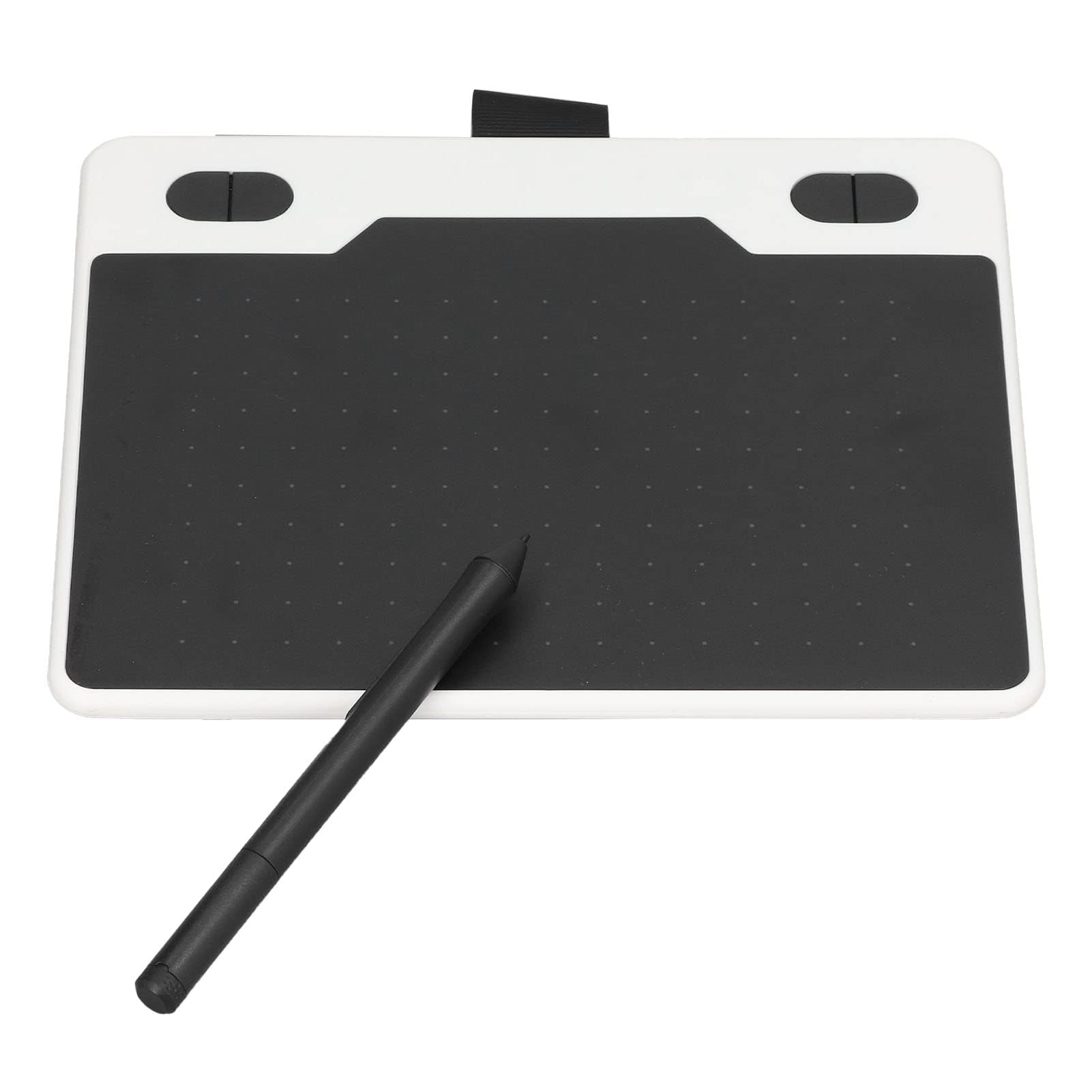 Tablette Graphique à Dessin, Grande Tablette à Dessin 5080LPI avec 4 Touches Personnalisables, Stylet Passif de 8192 Niveaux de Pression, Tablette Graphique pour Vista OS X Android(Blanc)