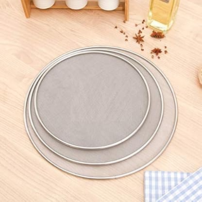 Cabilock Spritzschutz Heißluftfritteuse Edelstahl Pfannenspritzschutz Öl Proofing Deckel Luftfritteuse Liner Ölfreier Airfryer Heißluft Fritteuse Mesh Netz Air Fryer Zubehör Küche Werkzeug – Bild 5