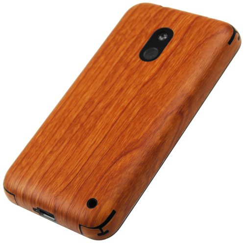 Skinomi Light Wood Full Body Skin Compatible With Nokia Lumia 620 (Full Coverage) Techskin With Anti-Bubble Clear Film Screen Protector #TOP7